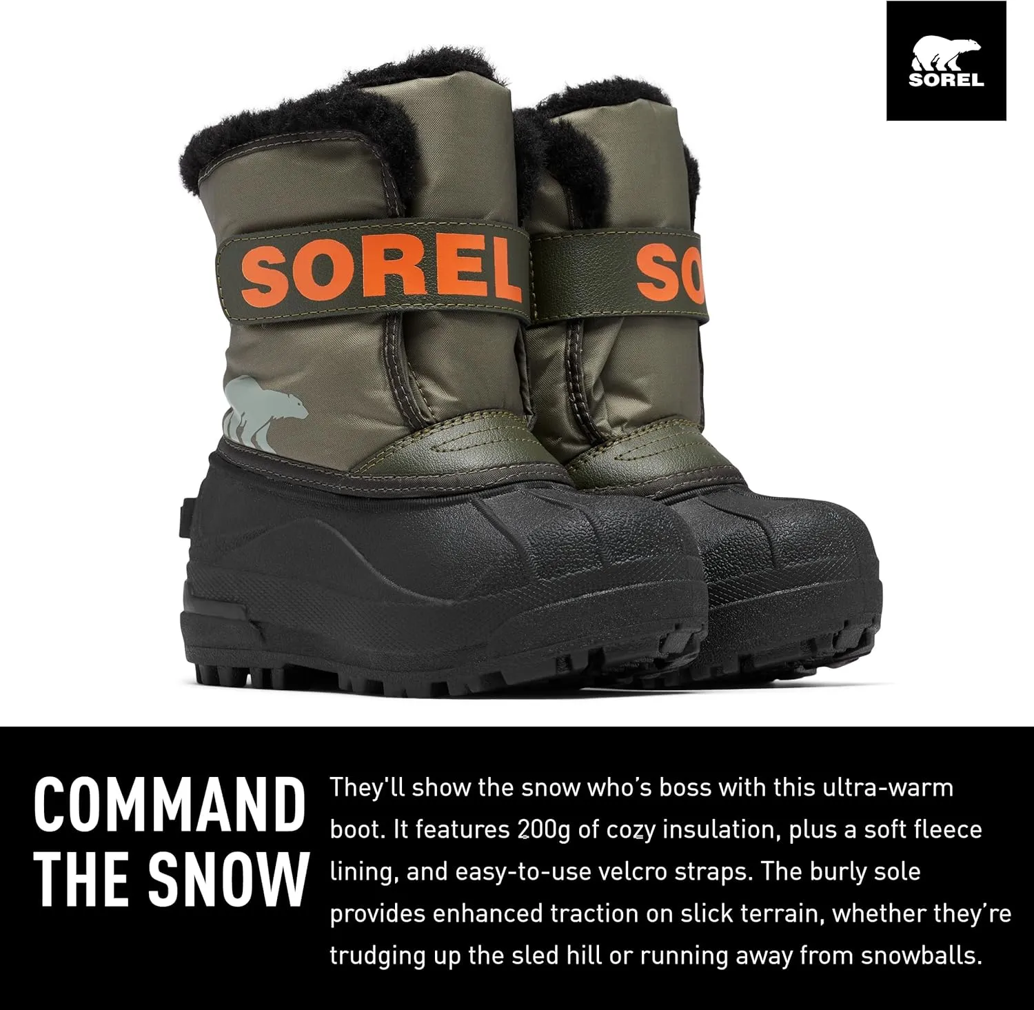 SOREL - Youth Snow Commander Snow Boots for Kids
