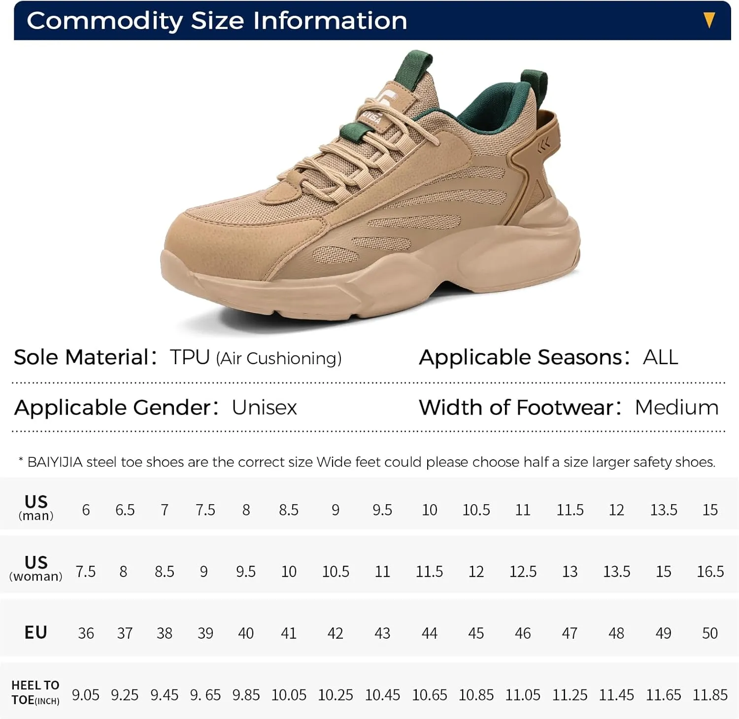 Steel Toe Shoes for Men Lightweight Work Shoes Construction Industrial Work Tennis Shoes Safety Shoes Comfortable Steel Toe Sneakers for Men Women