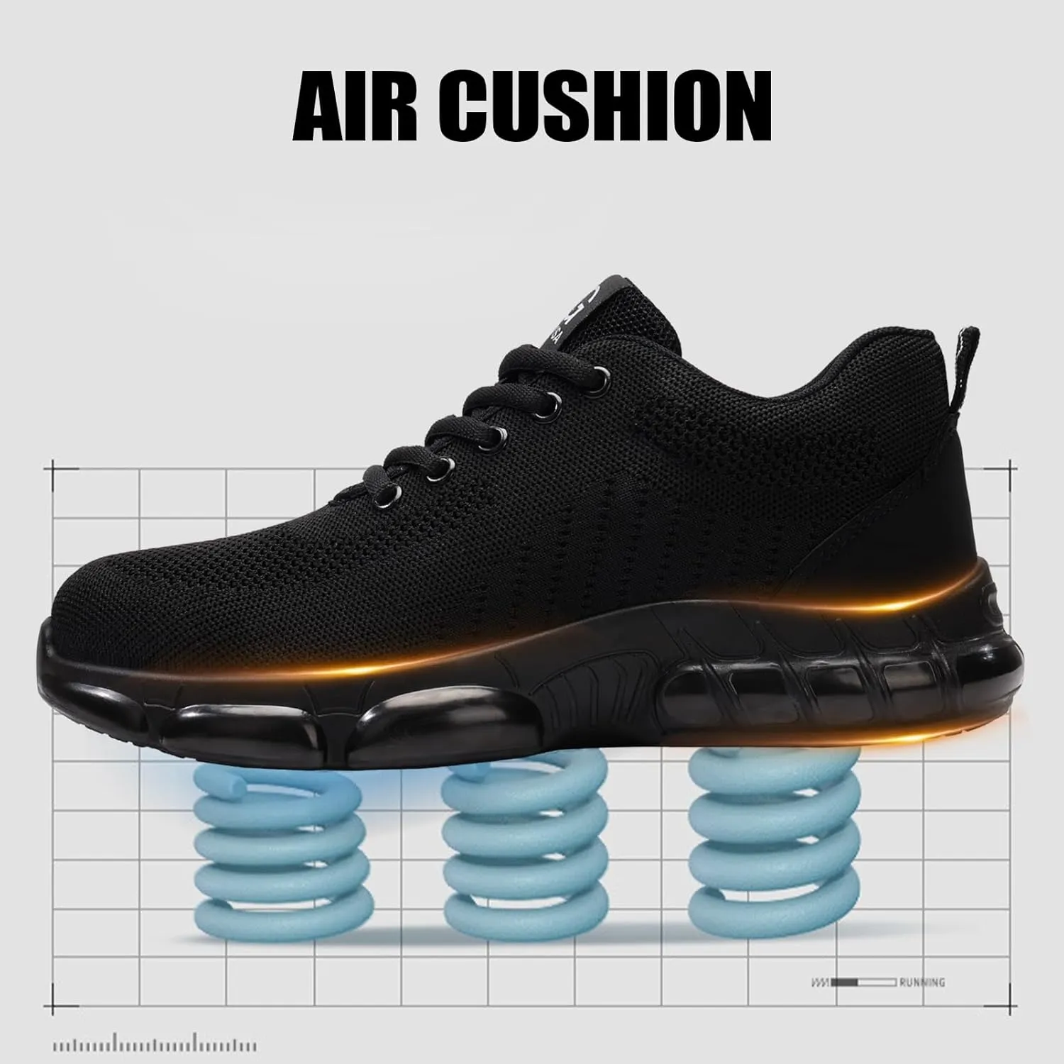 Steel Toe Shoes for Men Women Lightweight Work Shoes for Men Indestructible Safety Shoes Comfortable Steel Toe Sneakers Industrial Construction Shoes Mens Steel Toe Tennis Shoes