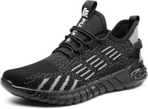 Steel Toe Shoes for Men Work Women Lightweight Air Cushion Sneakers Slip Resistant Safety Work Boots Indestructible Shoes
