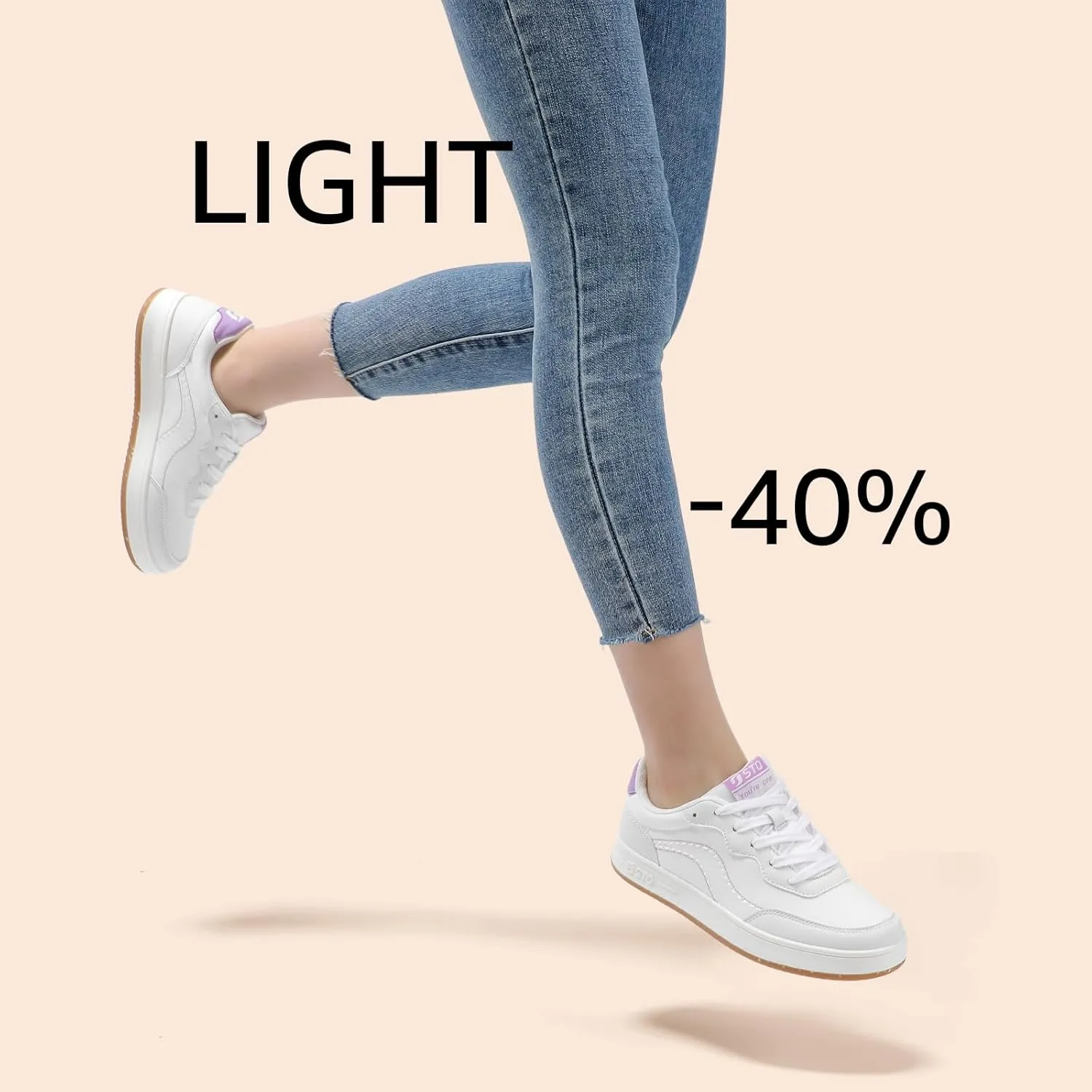 STQ Canvas Shoes for Women Lace Up Tennis Shoes Non Slip Comfortable Walking Sneakers