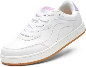 STQ Canvas Shoes for Women Lace Up Tennis Shoes Non Slip Comfortable Walking Sneakers