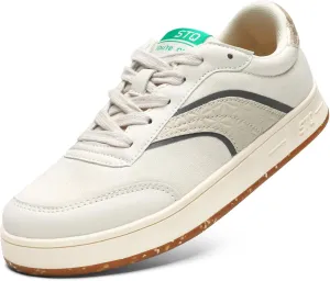 STQ Womens Skate Shoes Lace Up Fashion Walking Sneakers Non Slip Comfortable Canvas Shoes