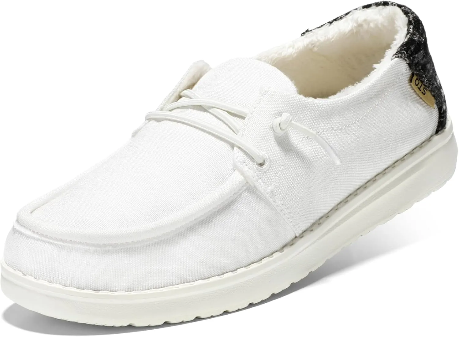 STQ Women's Slip on Fur Lined Loafers丨Orthopedic Cozy Ultralight Boat Casual Shoes with Arth Support