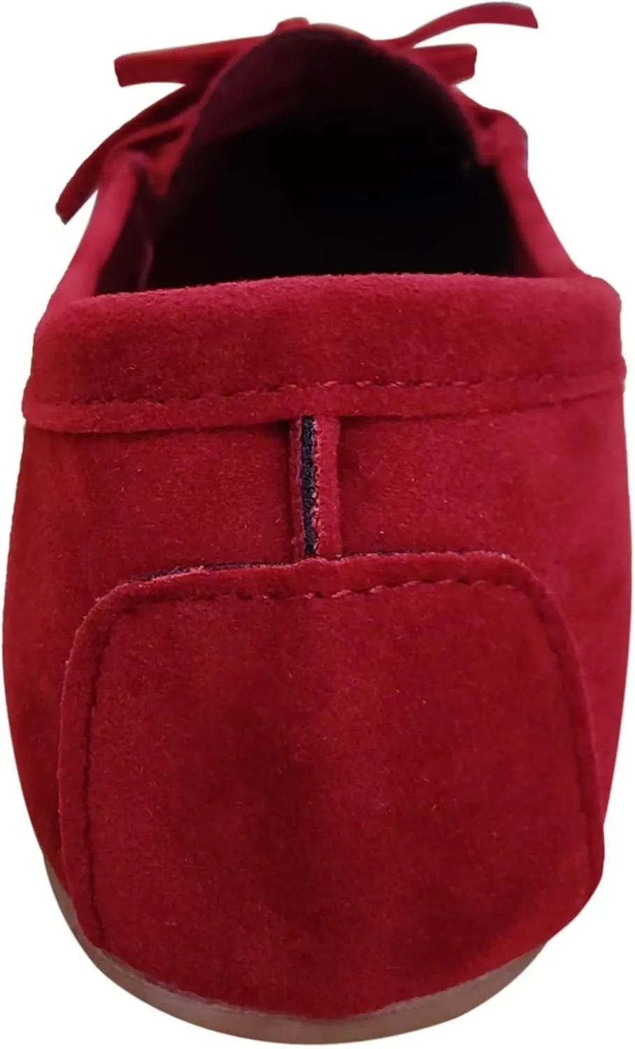 Sunporx Moccasin Shoes for Women Casual Bowknot Penny Loafers Womens Moccasin Slippers Driving Moccasins Shoes Suede Slip on Flat Shoes