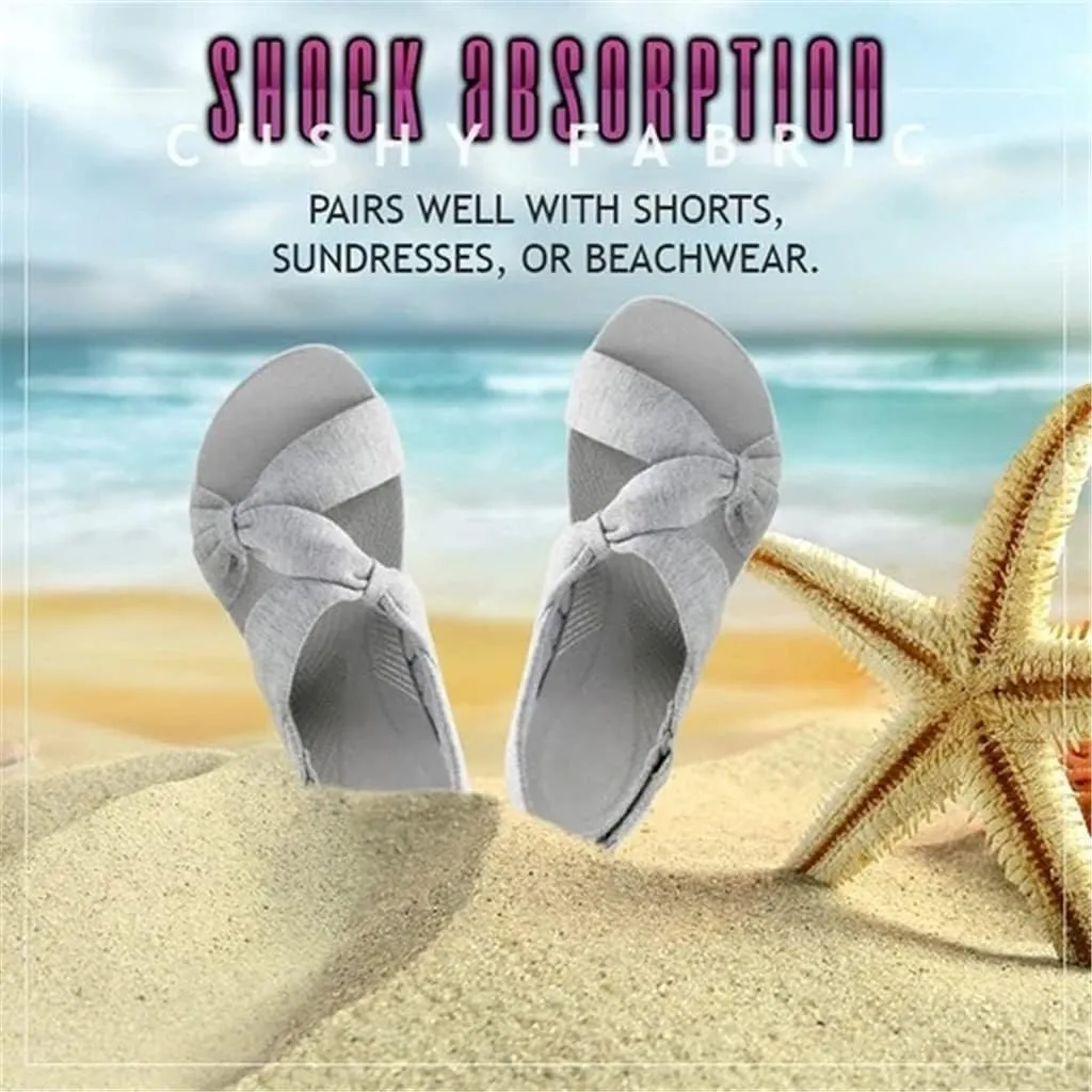 Super Stellar Women's Sandal, Summer Beach Shoes Buckle Design Thick Sole