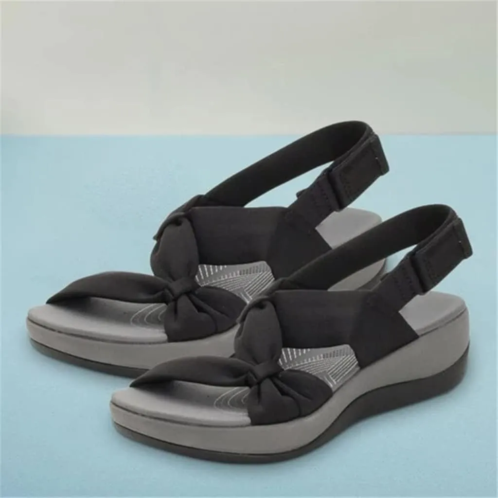 Super Stellar Women's Sandal, Summer Beach Shoes Buckle Design Thick Sole