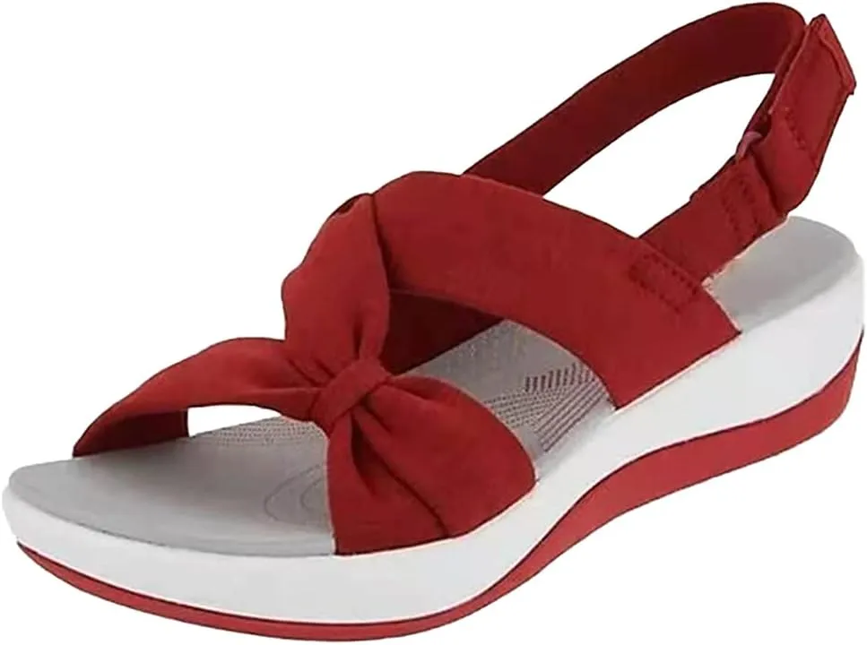 Super Stellar Women's Sandal, Summer Beach Shoes Buckle Design Thick Sole