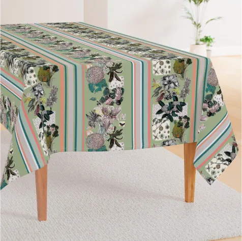 Tablecloth <br/> Suwannee Stripe, Collard