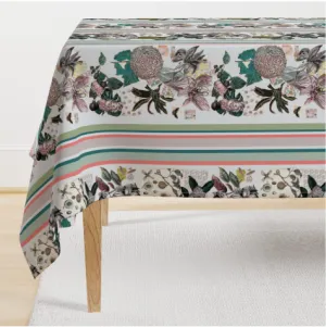Tablecloth <br/> Suwannee Stripe, Gardenia