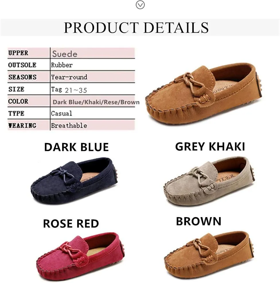 TangDao Toddler Little Kid Boys Girls Soft Slip On Loafers Dress Flat Shoes Casual Penny Loafer Moccasin Shoes for Boys and Girls