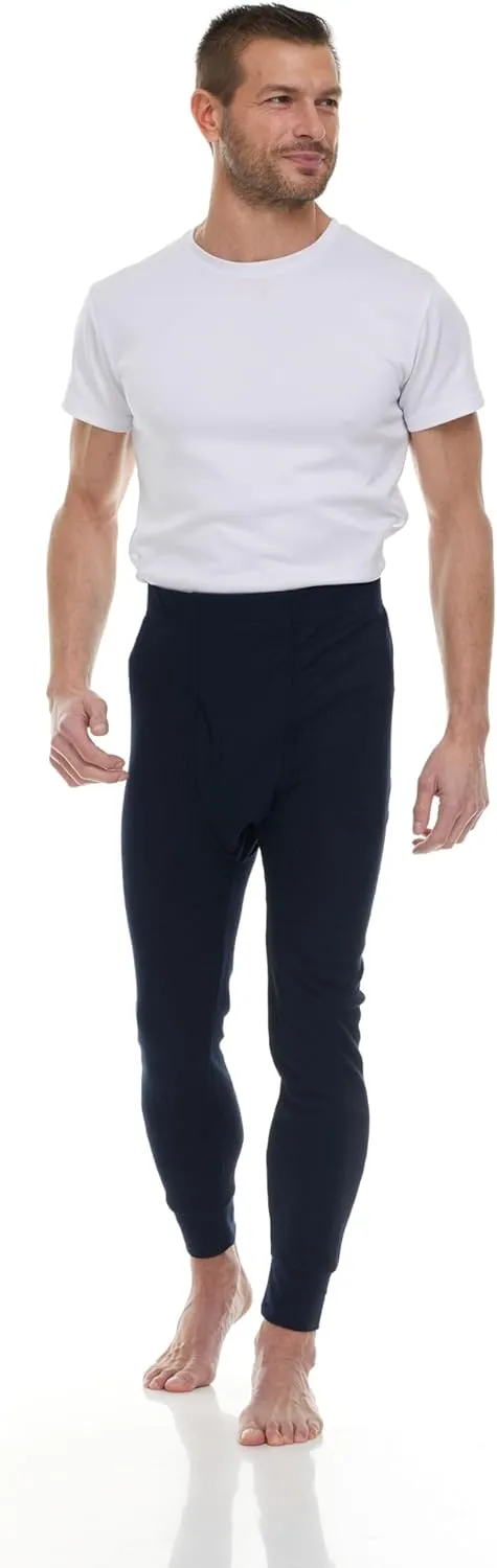 Thermal Pants for Men, Long Johns Mens Underwear Bulk Wholesale, Cotton, Solid Colors, Shelter Donations