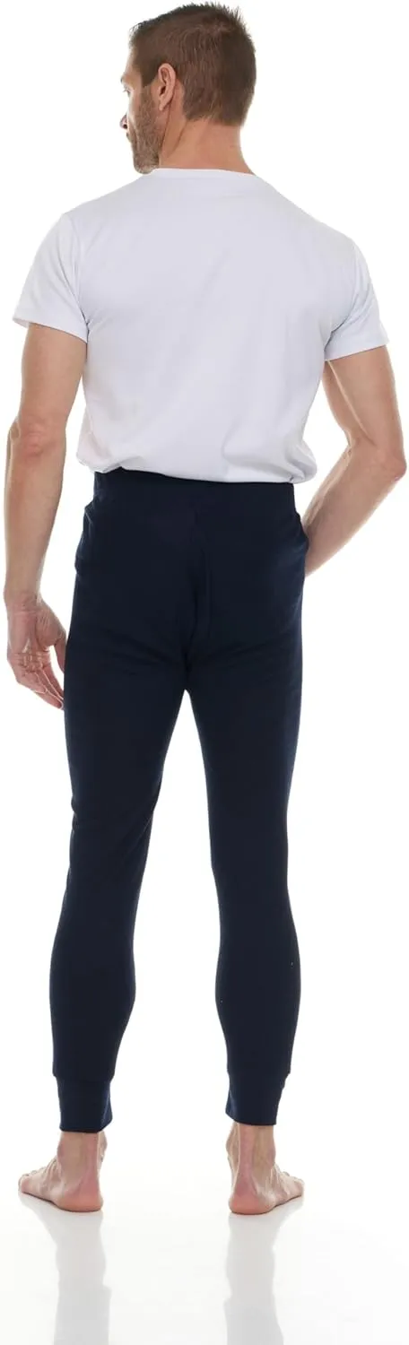 Thermal Pants for Men, Long Johns Mens Underwear Bulk Wholesale, Cotton, Solid Colors, Shelter Donations
