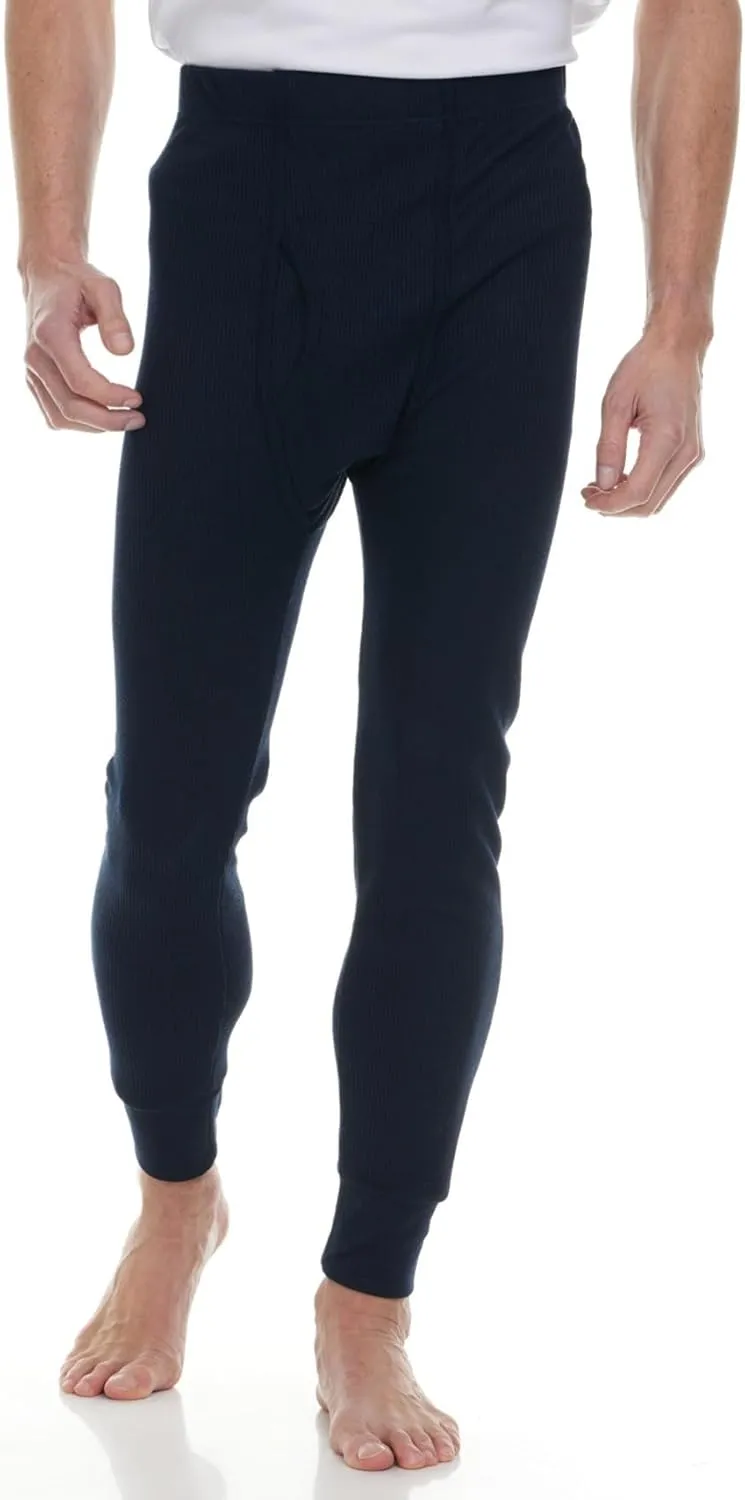 Thermal Pants for Men, Long Johns Mens Underwear Bulk Wholesale, Cotton, Solid Colors, Shelter Donations