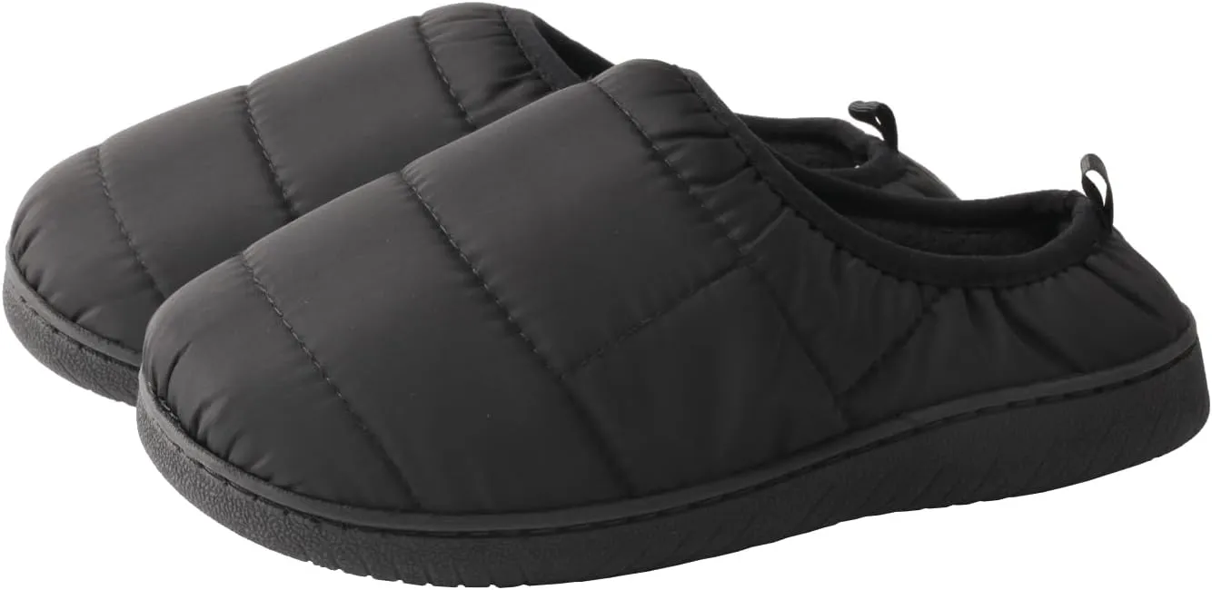 TMA EYES Winter Outdoor Slippers Memory Foam Slip On Indoor House Shoes Loafers