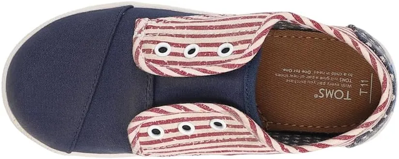 TOMS Kids Boys Paseo Patriotic Slip On Sneakers Shoes Casual - Multi