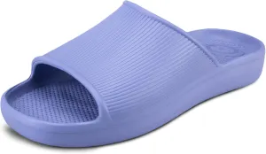 totes Women's Molded Ribbed Texture Slide Sandal