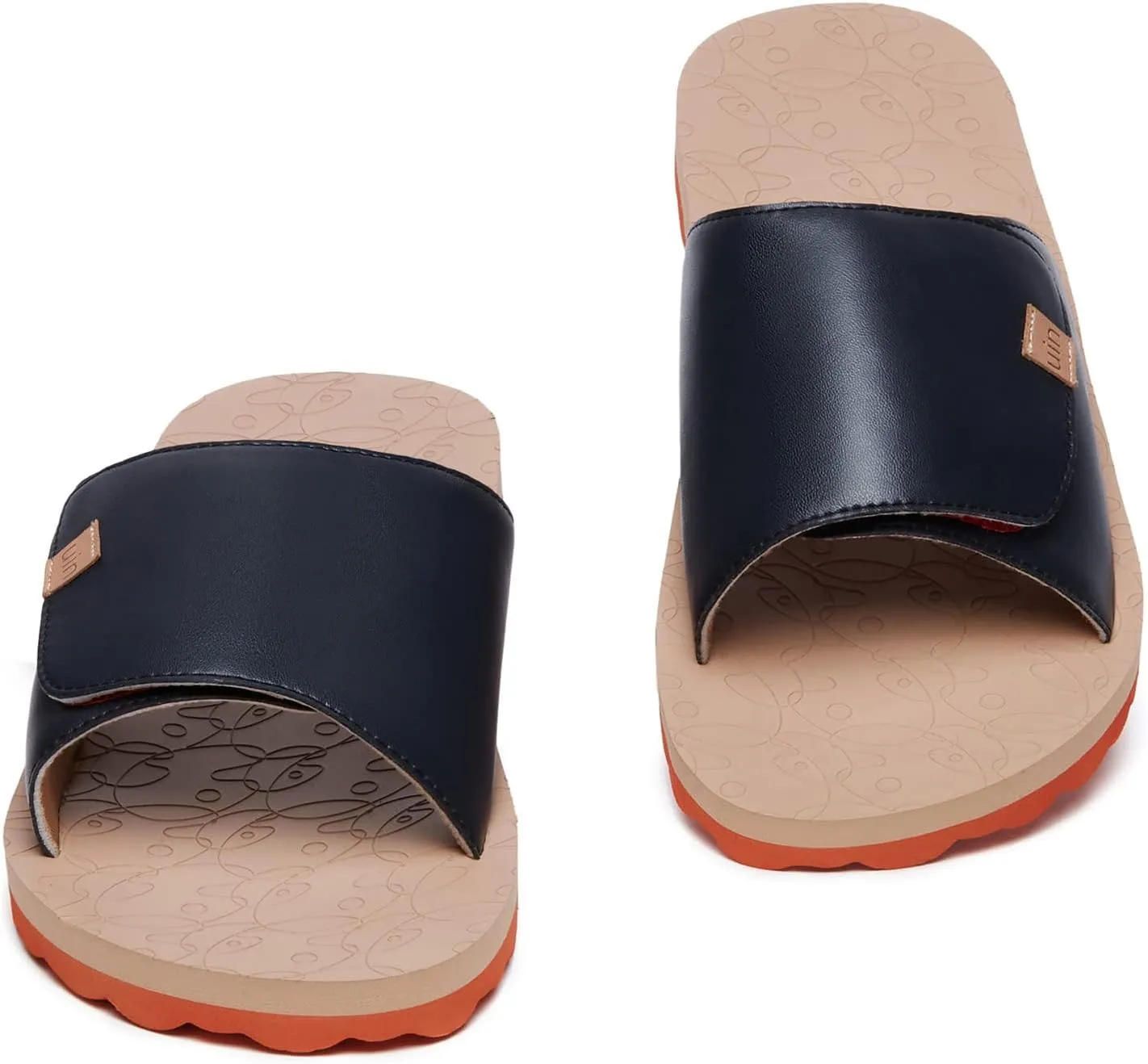 UIN Men's Flip Flops Thong Sandals Beach Summer Casual Art Painted Travel Comfort Slippers Blanes