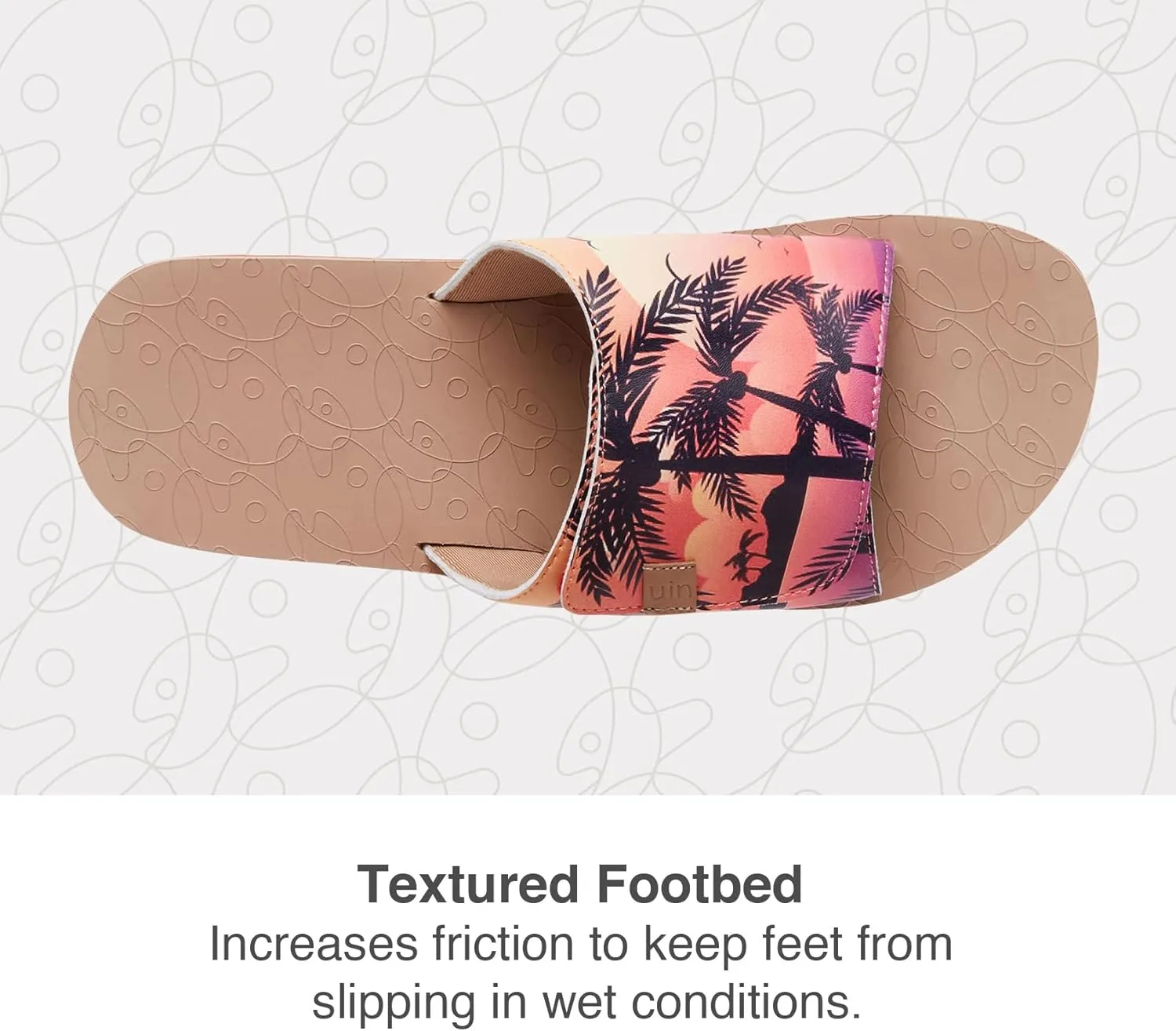 UIN Men's Flip Flops Thong Sandals Beach Summer Casual Art Painted Travel Comfort Slippers Blanes