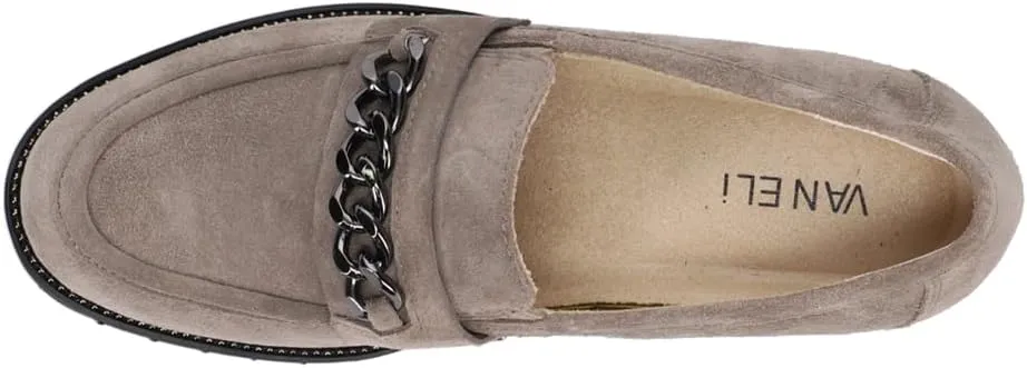 VANELi Womens Zoxfo Slip On Lug Sole Loafers Casual - Black
