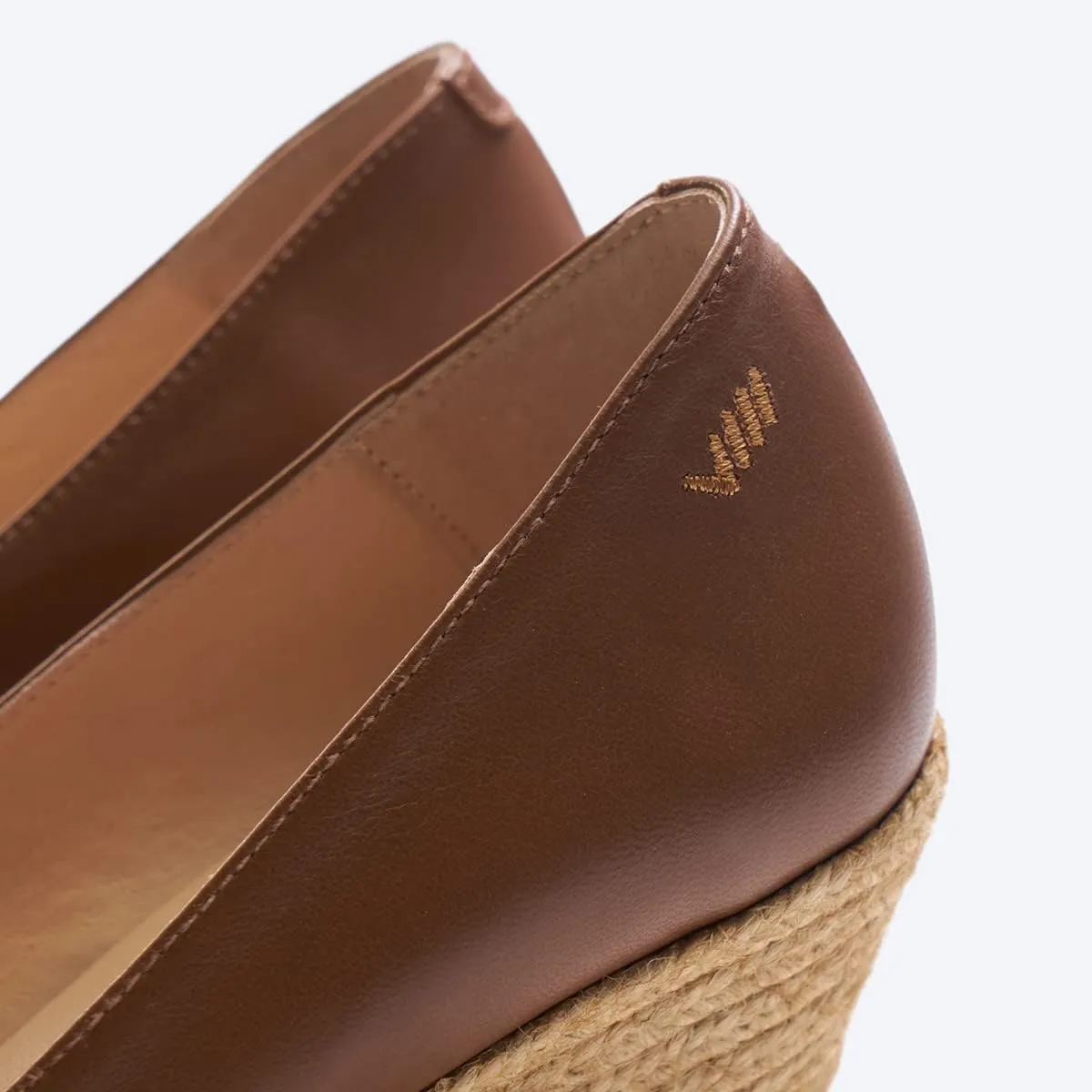 VISCATA Roses Espadrille Leather Wedges Spain Handmade 2 ½” Heel Women's Pumps with Soft, Premium Leather Upper and 100% Natural Jute Midsole for All Occasions: Casual, Work, Party