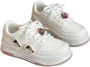 Walking Cute Sneakers for Women Comfortable Thick Sole Fresh Colors Adorable Accessories Versatile and All-Season
