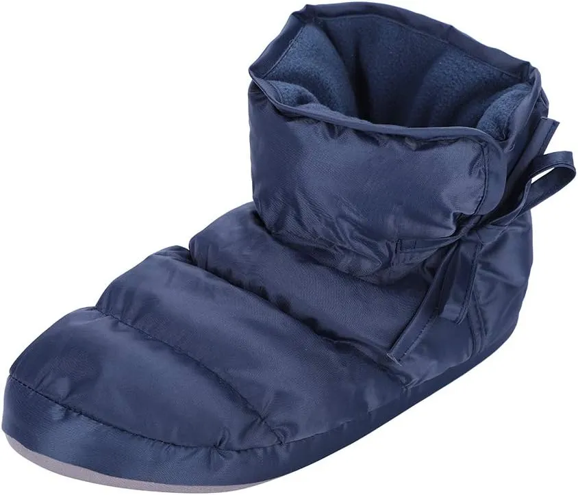 Water-Resistant Indoor Down Slipper Boots Ankle Snow Boots Winter Warm Home House Slipper Bootie Shoes for Women Men Camping
