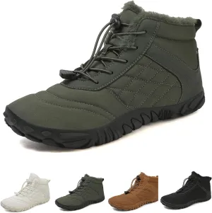 Winter Men'S Women'S Barefoot Shoes, Hiking Barefoot Winter Boots, Zero Drop Sole Trail Running Shoes Wide Toe Shoes