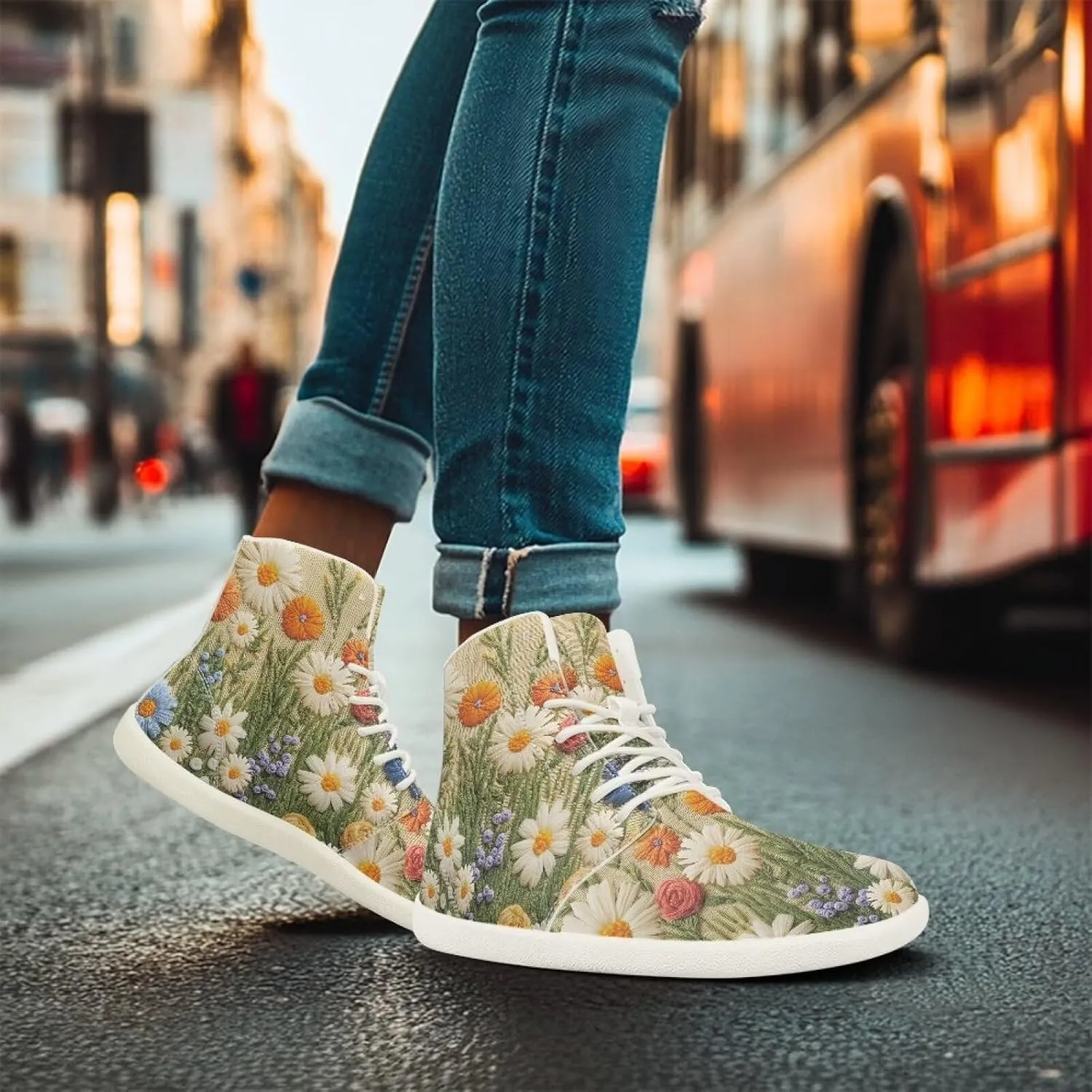 Women Barefoot Shoes Winter Wide Toe Box Walking Boots Lined Warm Outdoor Anti-Slip Ankle Boots White Sole