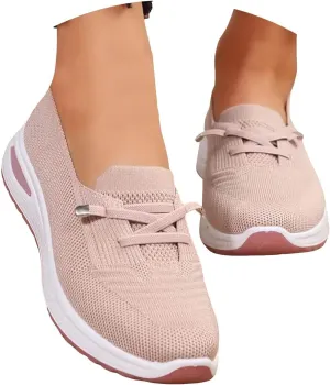 Women Comfy Orthopedic Walking Shoes, 2025 New Wide Width Orthopedic Shoes Non Slip Lightweight Breathable Slip On Arch Support Non-Slip Sneakers