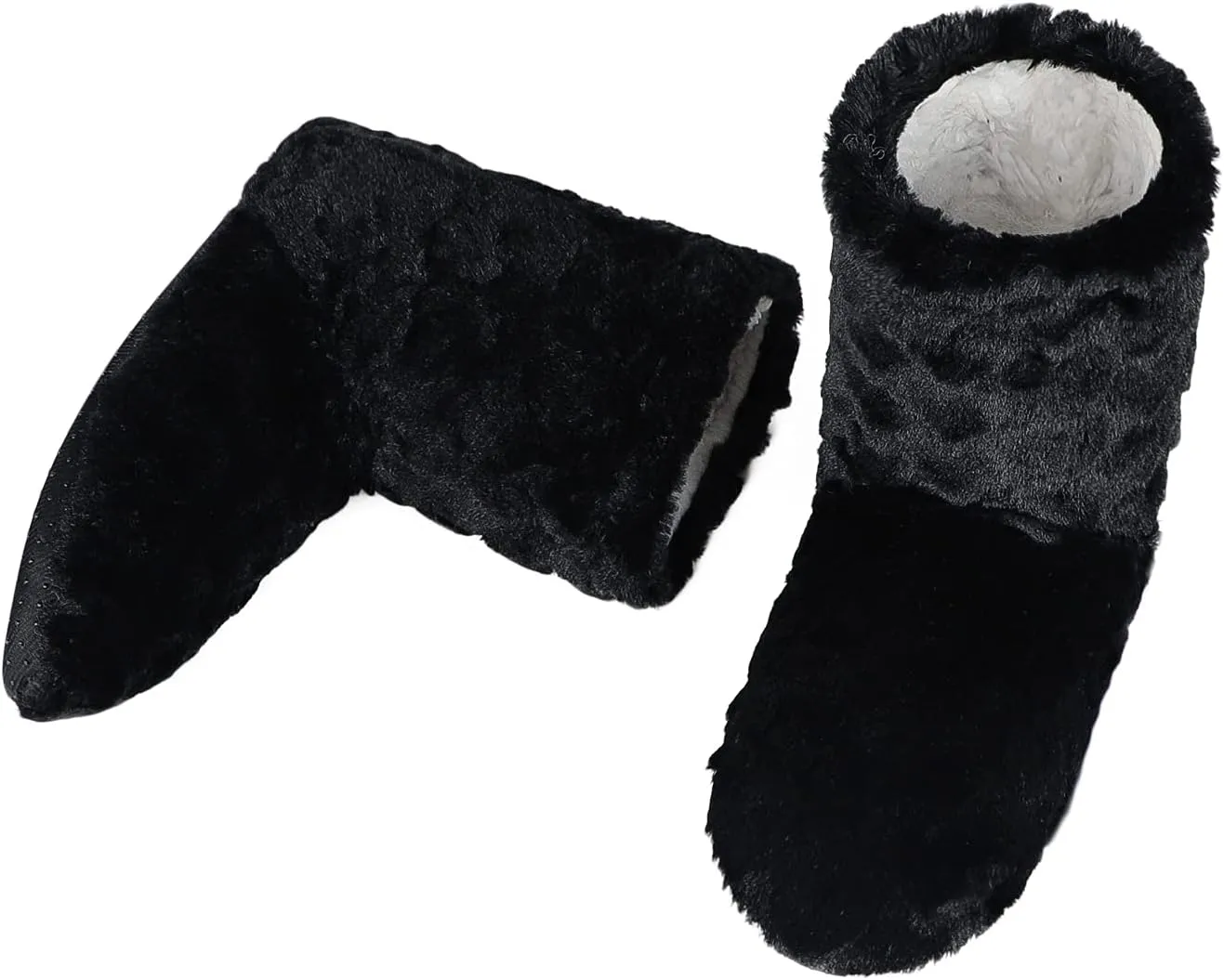Women Floor Boots Warm Indoor Slippers Girl Warm Bootie Sock Home Ankle High Boots Noiseless Sock Shoes Flat Non-Slip Slipper