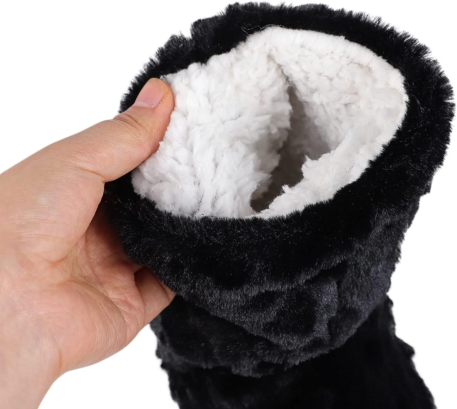 Women Floor Boots Warm Indoor Slippers Girl Warm Bootie Sock Home Ankle High Boots Noiseless Sock Shoes Flat Non-Slip Slipper