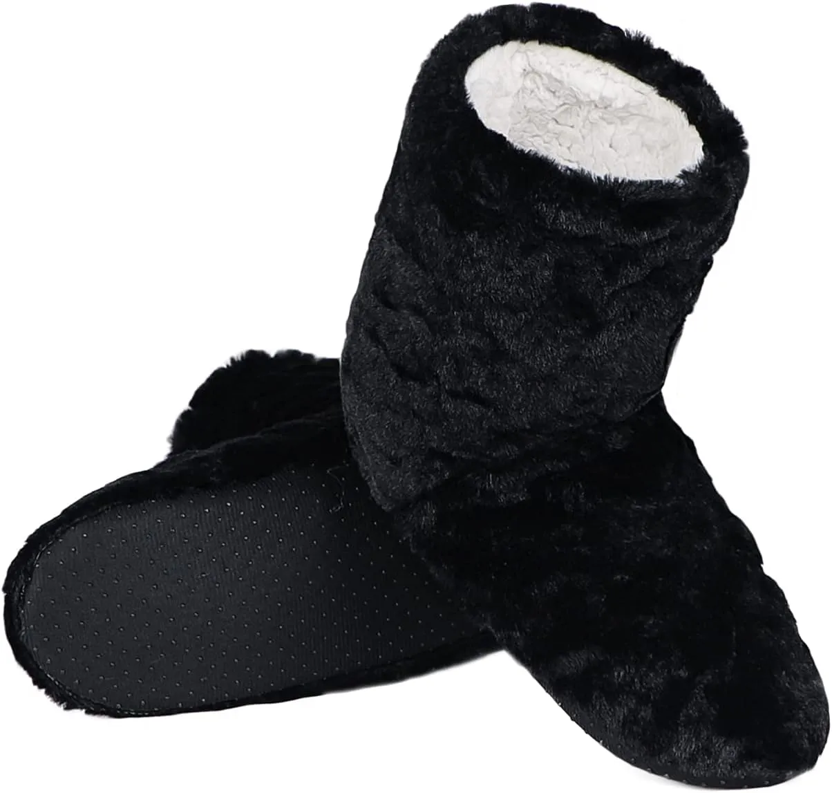 Women Floor Boots Warm Indoor Slippers Girl Warm Bootie Sock Home Ankle High Boots Noiseless Sock Shoes Flat Non-Slip Slipper