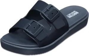 Women's Classic Cushion Sliders/Slippers with Adjustable Buckle Strap for Adult | Comfortable & LightWeight| Stylish & Anti-Skid| Waterproof & Everyday Flip Flops Ladies/Girls D-523