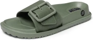 Women's Classic Cushion Sliders/Slippers with Adjustable Buckle Strap for Adult|Comfortable & LightWeight|Stylish & Anti-Skid|Waterproof & Everyday Flip Flops for Ladies/Girls D-526