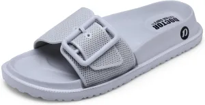 Women's Classic Cushion Sliders/Slippers with Adjustable Buckle Strap for Adult|Comfortable & LightWeight|Stylish & Anti-Skid|Waterproof & Everyday Flip Flops for Ladies/Girls D-526