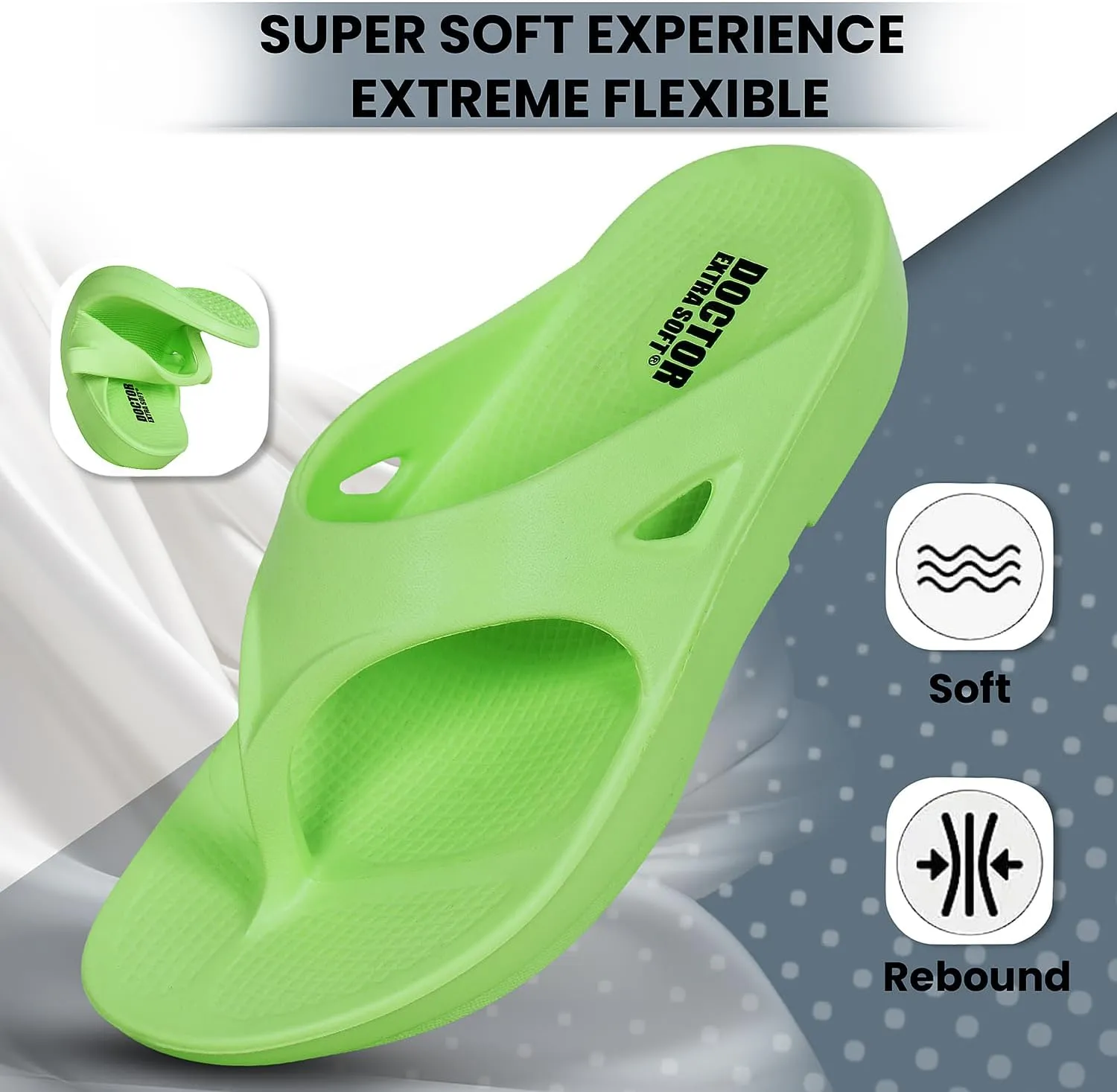 Women's Classic Ultra Soft Flip Flops/Slippers with Cushion FootBed for Adult | Comfortable & Light Weight| Stylish & Anti-Skid| Waterproof & Everyday Slip-on for Ladies/Girls D-510