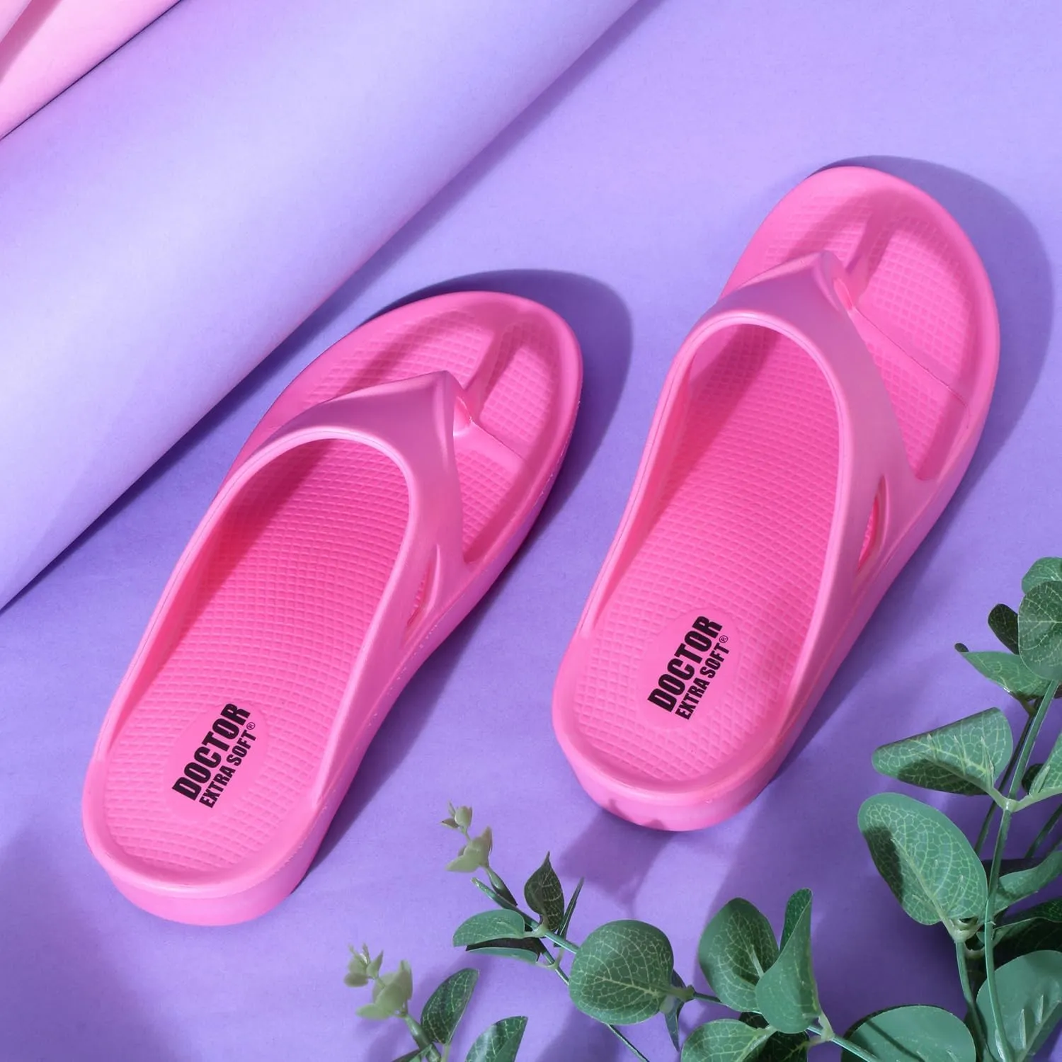 Women's Classic Ultra Soft Flip Flops/Slippers with Cushion FootBed for Adult | Comfortable & Light Weight| Stylish & Anti-Skid| Waterproof & Everyday Slip-on for Ladies/Girls D-510