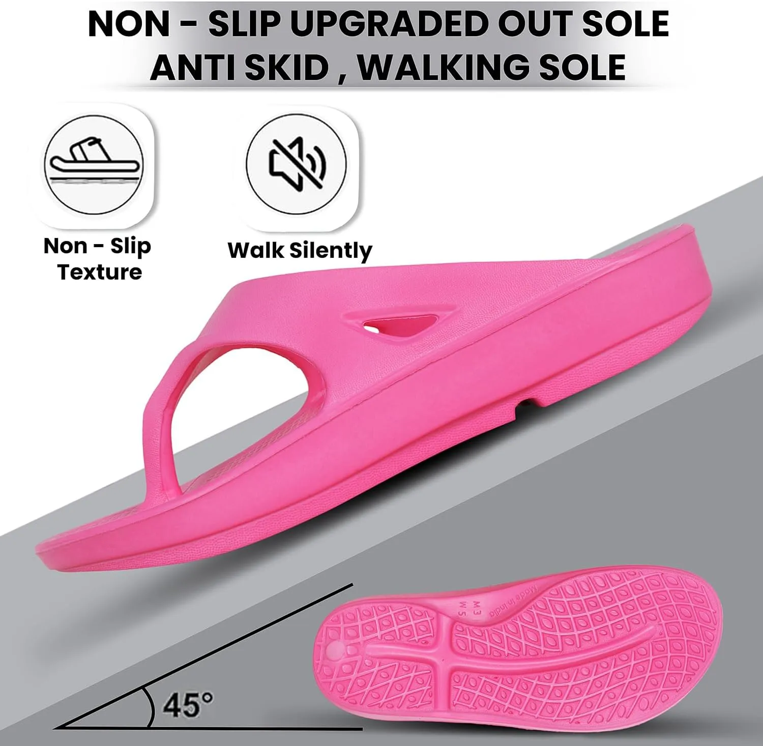 Women's Classic Ultra Soft Flip Flops/Slippers with Cushion FootBed for Adult | Comfortable & Light Weight| Stylish & Anti-Skid| Waterproof & Everyday Slip-on for Ladies/Girls D-510