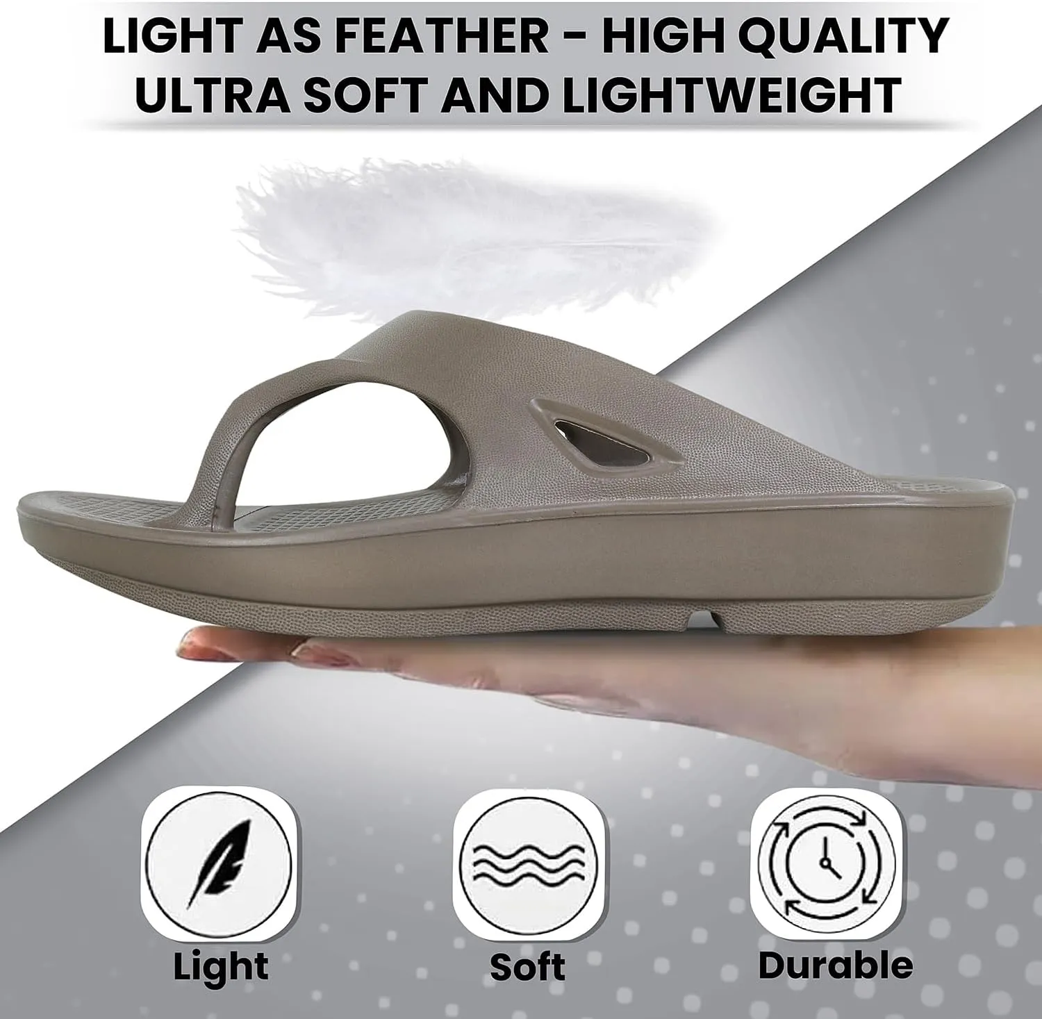 Women's Classic Ultra Soft Flip Flops/Slippers with Cushion FootBed for Adult | Comfortable & Light Weight| Stylish & Anti-Skid| Waterproof & Everyday Slip-on for Ladies/Girls D-510
