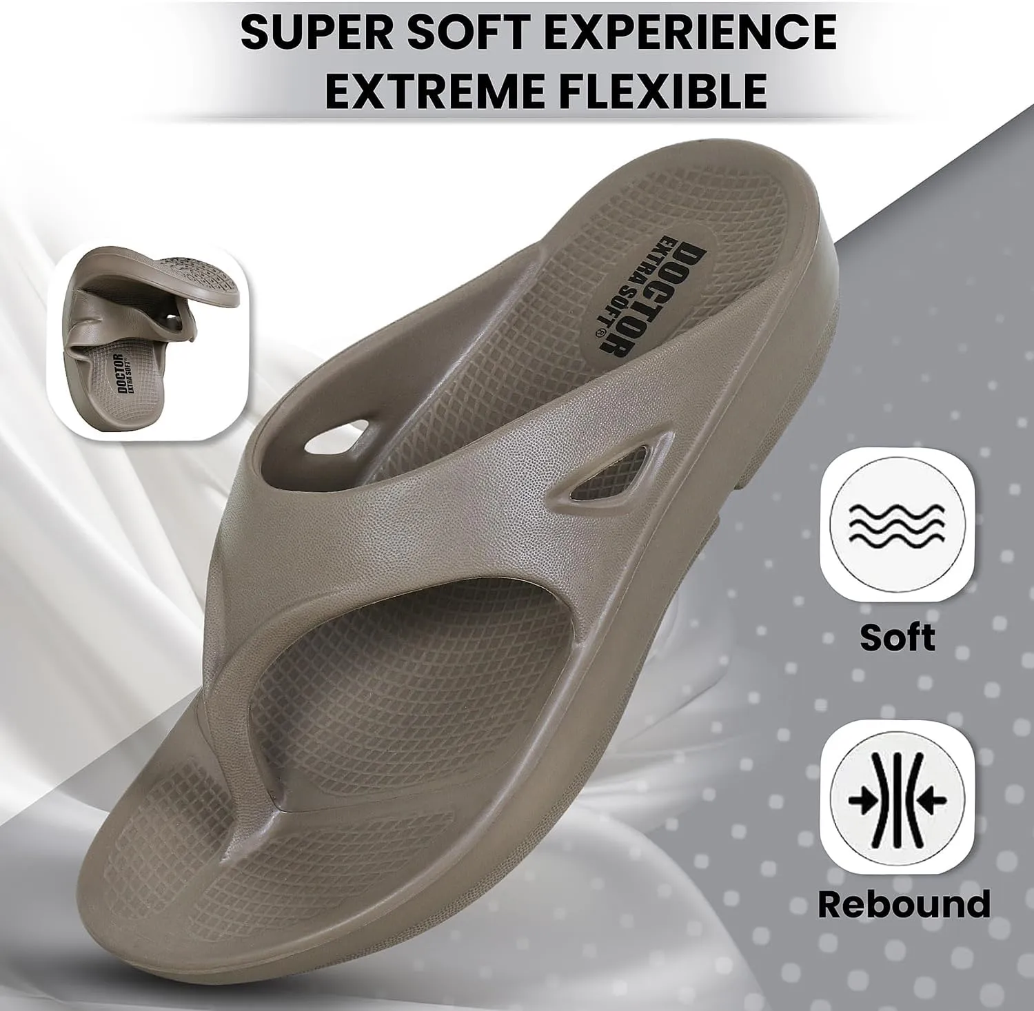 Women's Classic Ultra Soft Flip Flops/Slippers with Cushion FootBed for Adult | Comfortable & Light Weight| Stylish & Anti-Skid| Waterproof & Everyday Slip-on for Ladies/Girls D-510