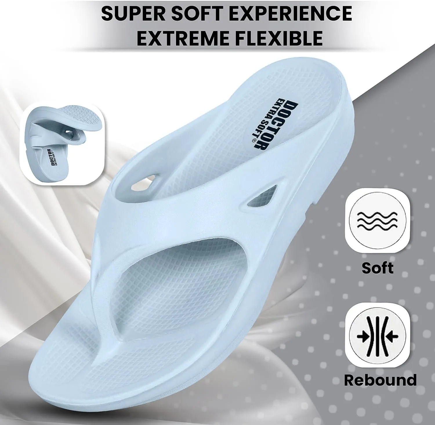 Women's Classic Ultra Soft Flip Flops/Slippers with Cushion FootBed for Adult | Comfortable & Light Weight| Stylish & Anti-Skid| Waterproof & Everyday Slip-on for Ladies/Girls D-510