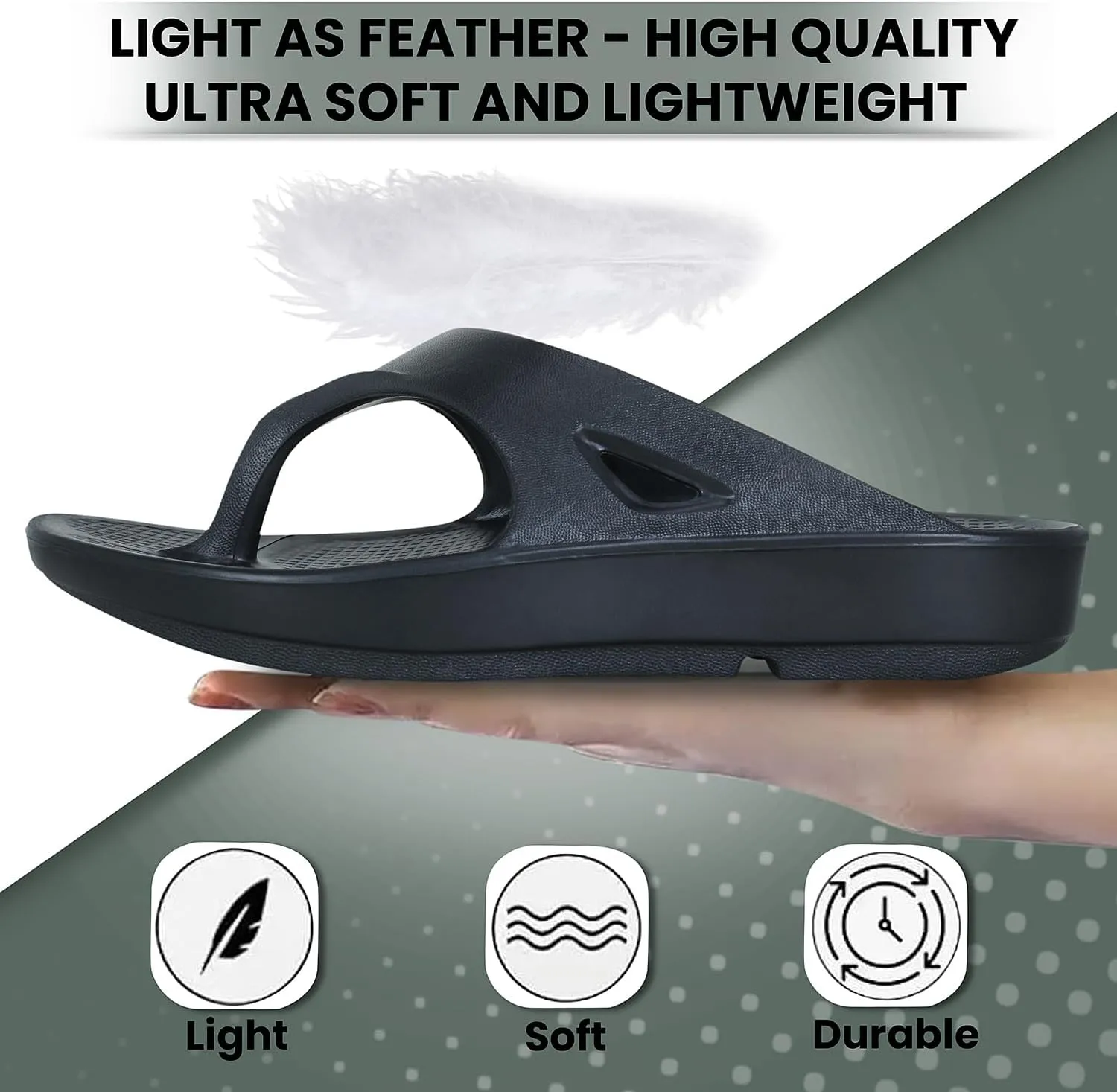 Women's Classic Ultra Soft Flip Flops/Slippers with Cushion FootBed for Adult | Comfortable & Light Weight| Stylish & Anti-Skid| Waterproof & Everyday Slip-on for Ladies/Girls D-510