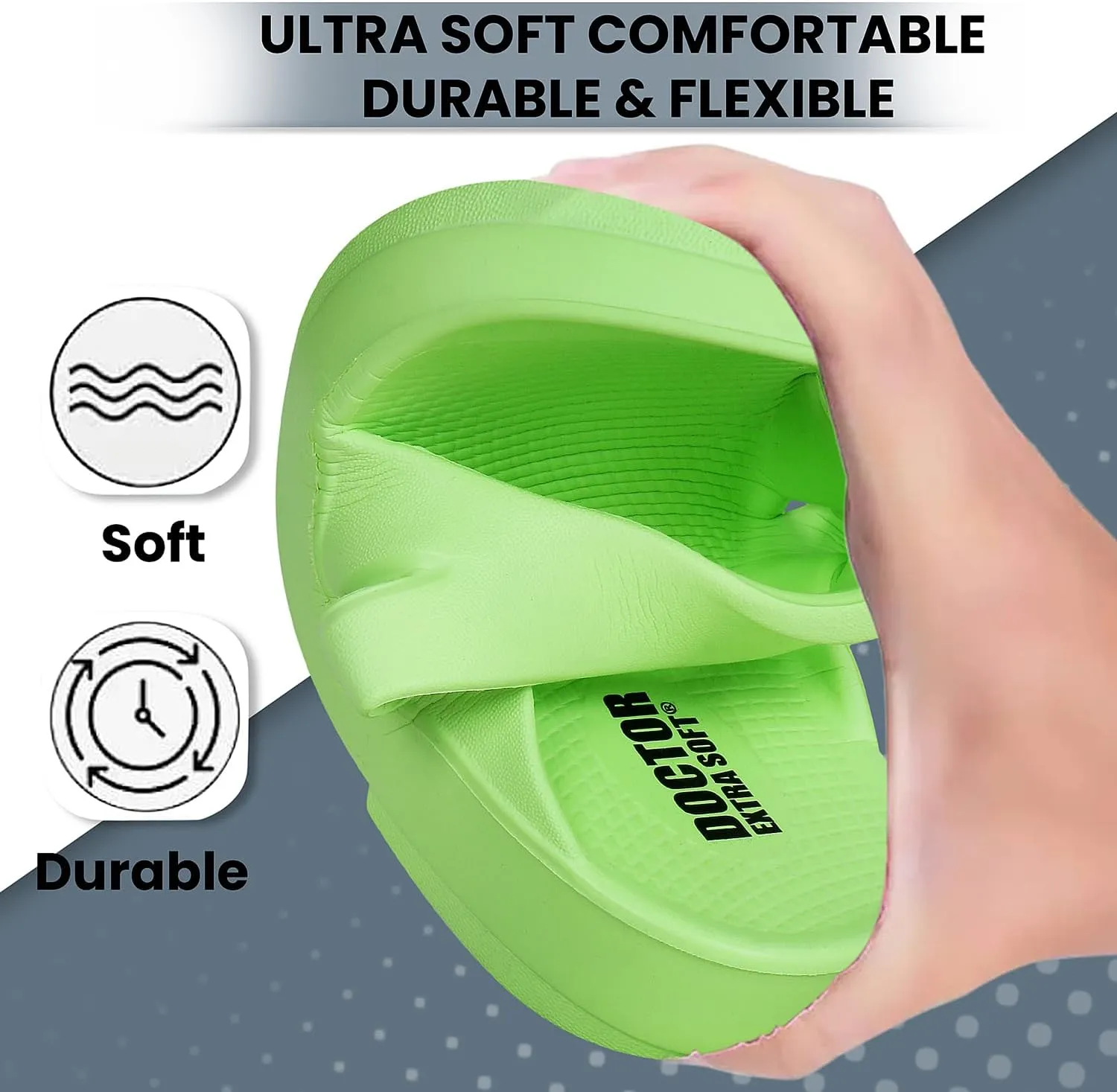 Women's Classic Ultra Soft Flip Flops/Slippers with Cushion FootBed for Adult | Comfortable & Light Weight| Stylish & Anti-Skid| Waterproof & Everyday Slip-on for Ladies/Girls D-510