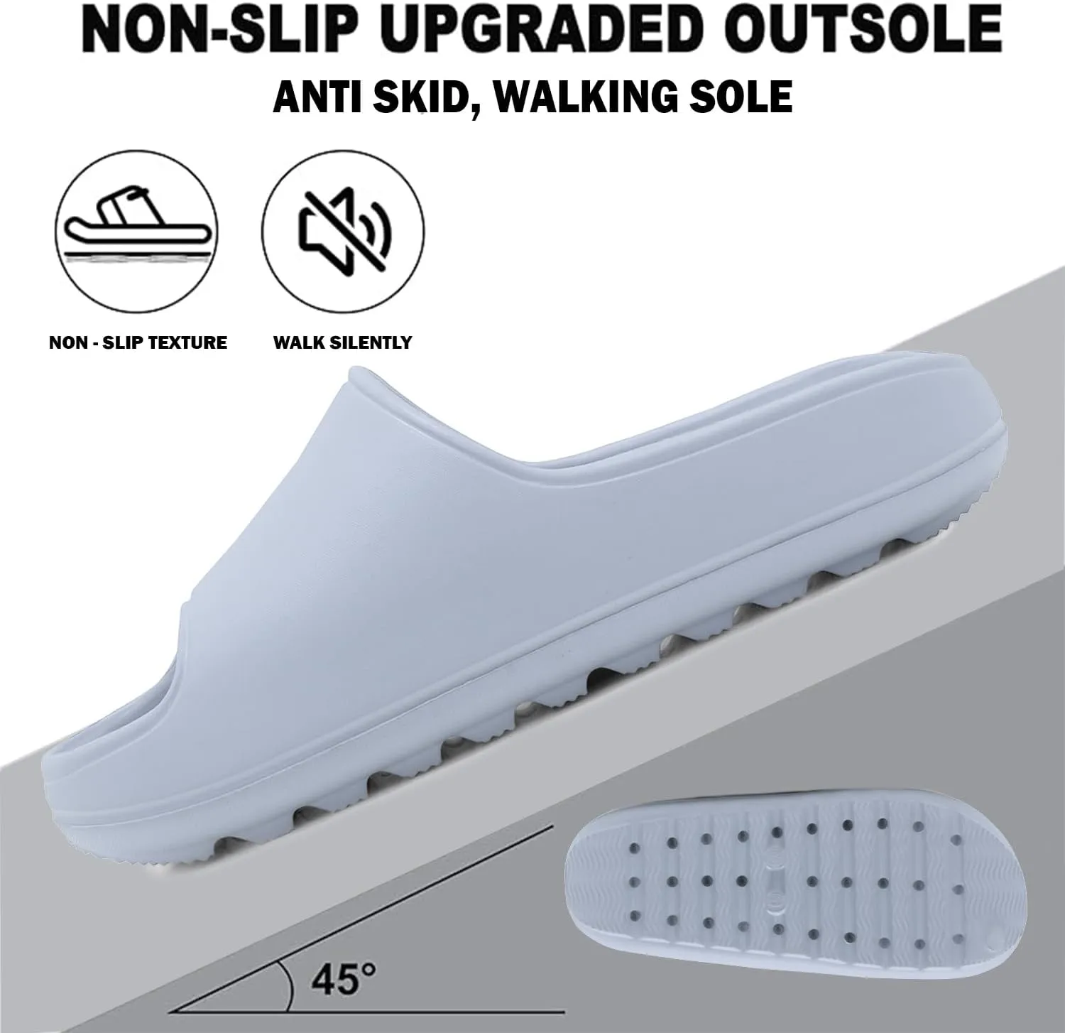 Women's Classic Ultra Soft Sliders/Slippers with Cushion FootBed for Adult | Comfortable & Light Weight| Stylish & Anti-Skid| Waterproof & Everyday Flip Flops for Ladies/Girls D-508