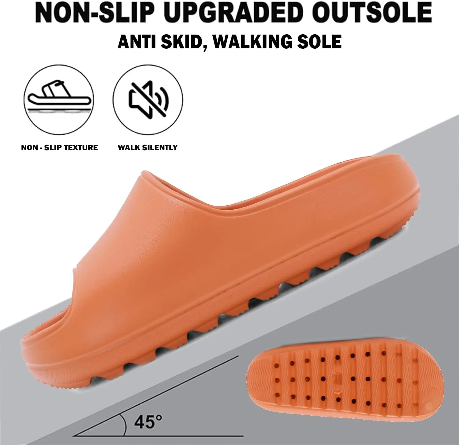Women's Classic Ultra Soft Sliders/Slippers with Cushion FootBed for Adult | Comfortable & Light Weight| Stylish & Anti-Skid| Waterproof & Everyday Flip Flops for Ladies/Girls D-508
