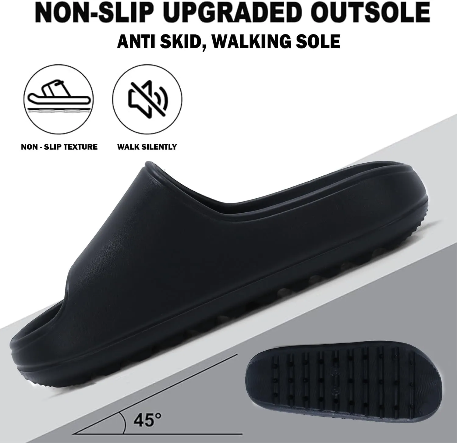 Women's Classic Ultra Soft Sliders/Slippers with Cushion FootBed for Adult | Comfortable & Light Weight| Stylish & Anti-Skid| Waterproof & Everyday Flip Flops for Ladies/Girls D-508