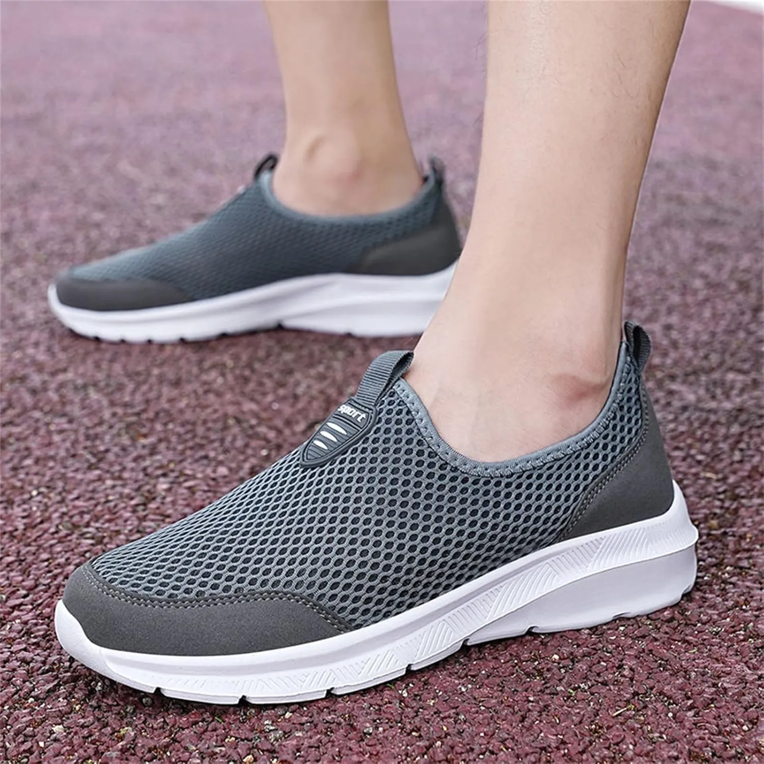 Women's Slip on Walking Shoes Tennis Lightweight Gym Running Shoes for Men Walking Men Shoes Casual Black Platform Sneaker Red Tennis Shoe Loafers Casual Slip On
