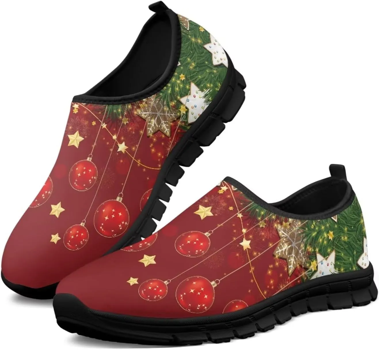 Women's Sneaker Casual Low Top Hiking Sneaker Flat Slip On Outdoor Soft Breathable Holiday Athletic Shoes for Womens