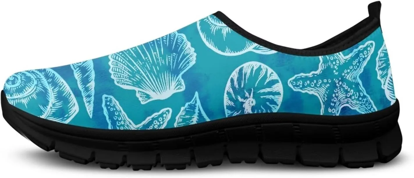 Women's Sneaker Casual Low Top Hiking Sneaker Flat Slip On Outdoor Soft Breathable Holiday Athletic Shoes for Womens
